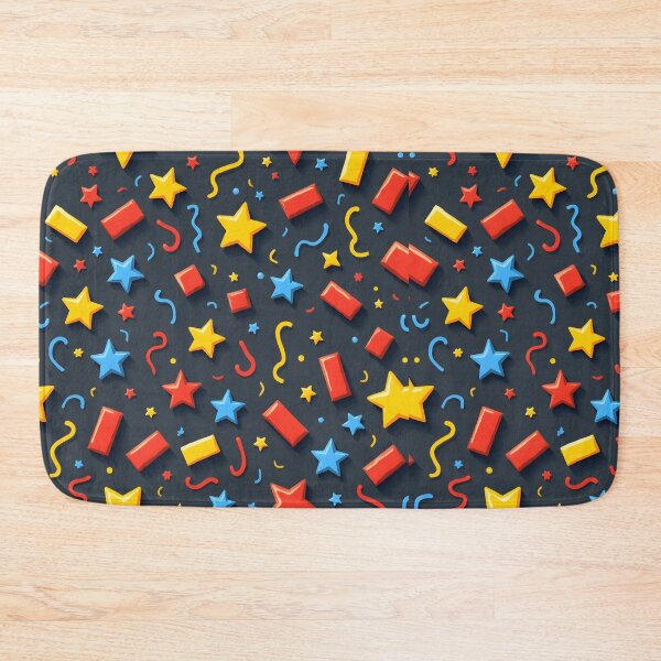 Item preview, Confetti shapes in primary red, yellow, and blue, designed and sold by BDLdesigns.