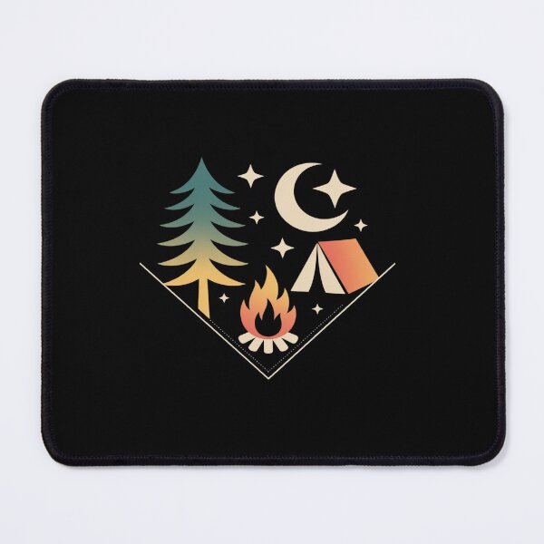 Item preview, Camping Heartbeat Line for Nature Lovers designed and sold by tabdejinti.