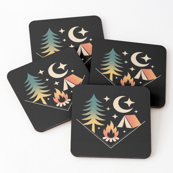 Item preview, Camping Heartbeat Line for Nature Lovers designed and sold by tabdejinti.