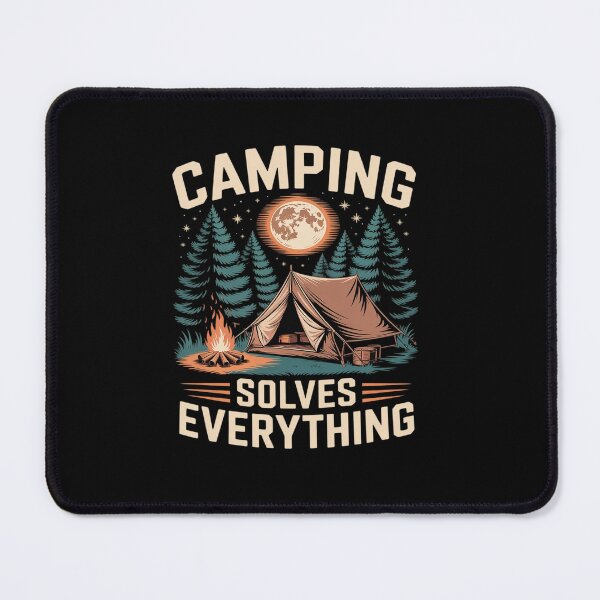 Item preview, Camping Solves Everything Cottagecore Forest Moon designed and sold by tabdejinti.