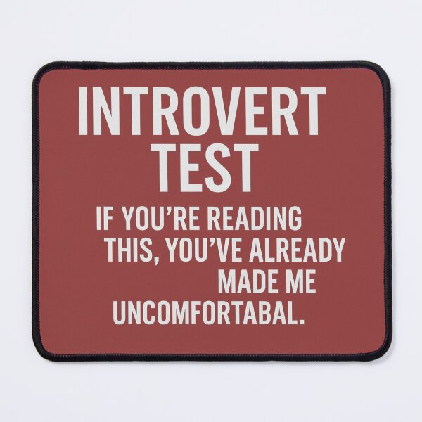 Item preview, Introvert Test — Funny Social Anxiety Shirt designed and sold by Laughprints.