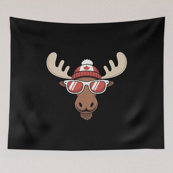 Item preview, Canada Day Canadian Flag Maple Leaf Moose Sunglasses designed and sold by tabdejinti.