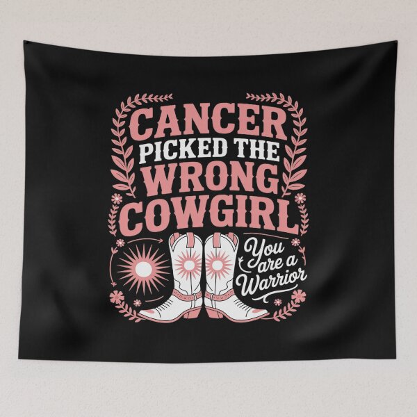 Item preview, Cancer Picked The Wrong Cowgirl You are a Warrior Women designed and sold by tabdejinti.