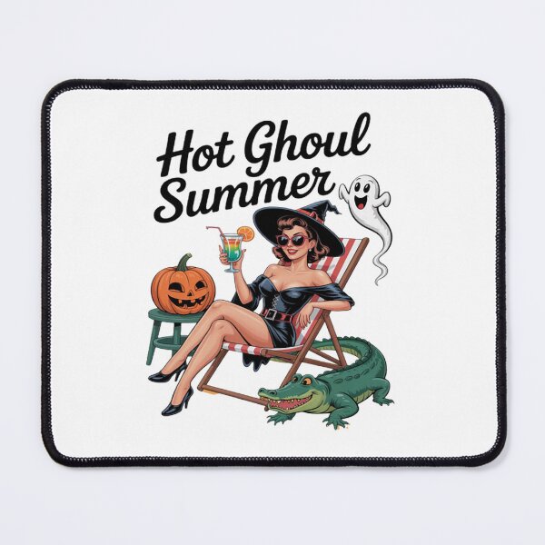 Item preview, Hot Ghoul Summer Spooky Boo Beach Halloween Summerween designed and sold by JenniferRudol.