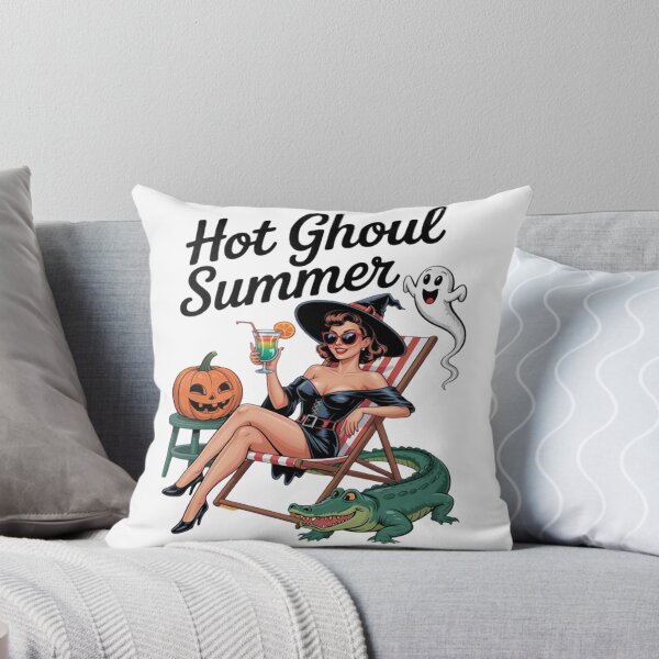 Item preview, Hot Ghoul Summer Spooky Boo Beach Halloween Summerween designed and sold by JenniferRudol.