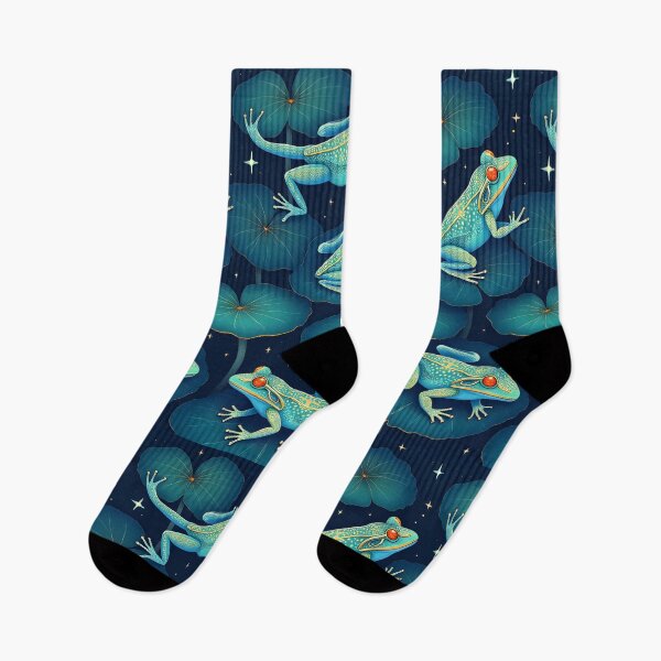 Artikelvorschau, Leuchtende, leuchtende Frösche mitten im Sprung entworfen und verkauft von BDLdesigns.