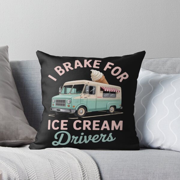 Item preview, I Brake For Ice Cream Cartoon Truck Driver designed and sold by StacyAntunez6.