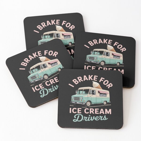 Item preview, I Brake For Ice Cream Cartoon Truck Driver designed and sold by StacyAntunez6.