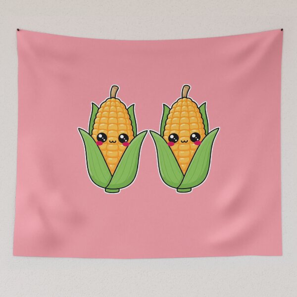 Item preview, Corny Friend – Happy Kawaii Corn Illustration designed and sold by OOStudio.