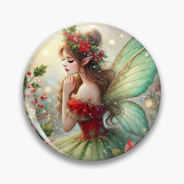 Item preview, Seraphina, the Poinsettia Whisperer designed and sold by Dream Bloom Gallery.