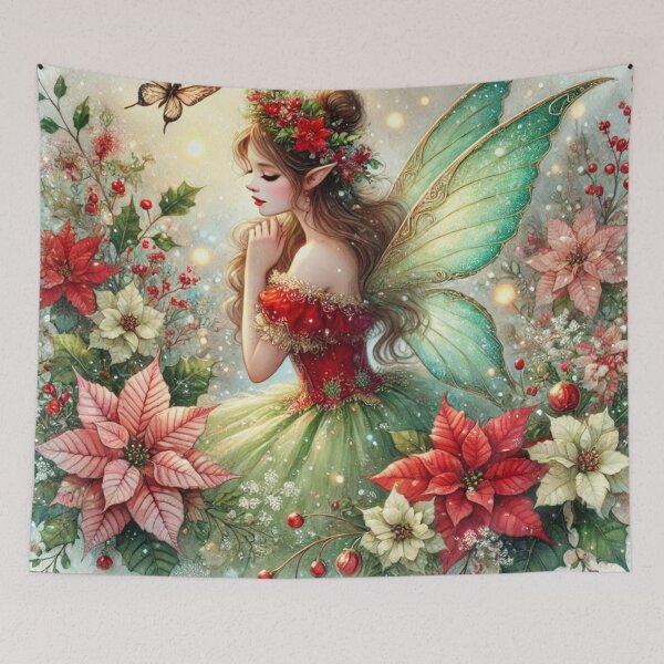 Item preview, Seraphina, the Poinsettia Whisperer designed and sold by Oonward2021.