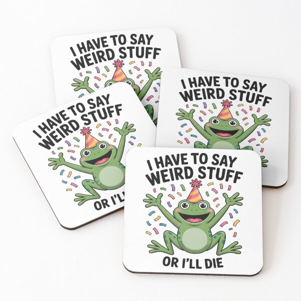 Item preview, Funny Frog Meme I Have To Say Weird Stuff Or Die designed and sold by JuliusaMenzelo.