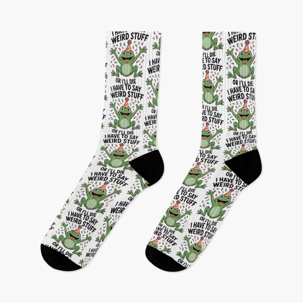 Item preview, Funny Frog Meme I Have To Say Weird Stuff Or Die designed and sold by JuliusaMenzelo.