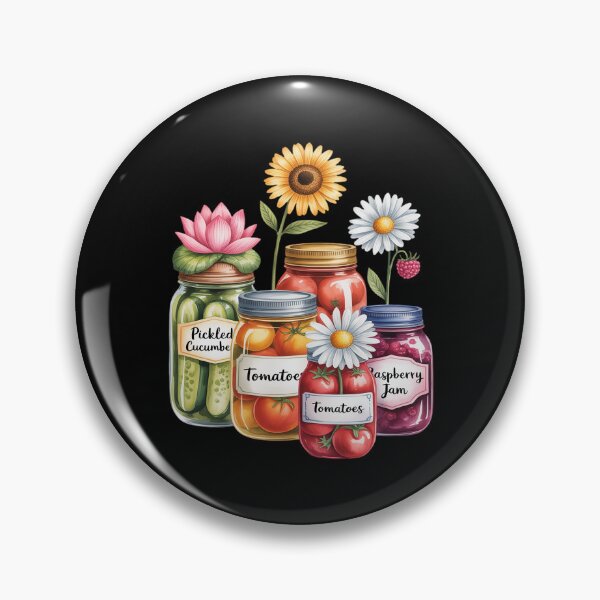 Item preview, Canning Season Floral Jars designed and sold by ticlitule.