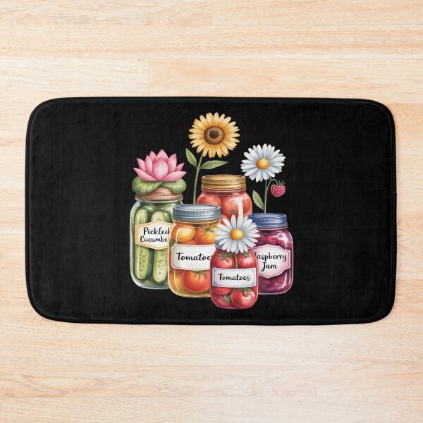 Item preview, Canning Season Floral Jars designed and sold by ticlitule.