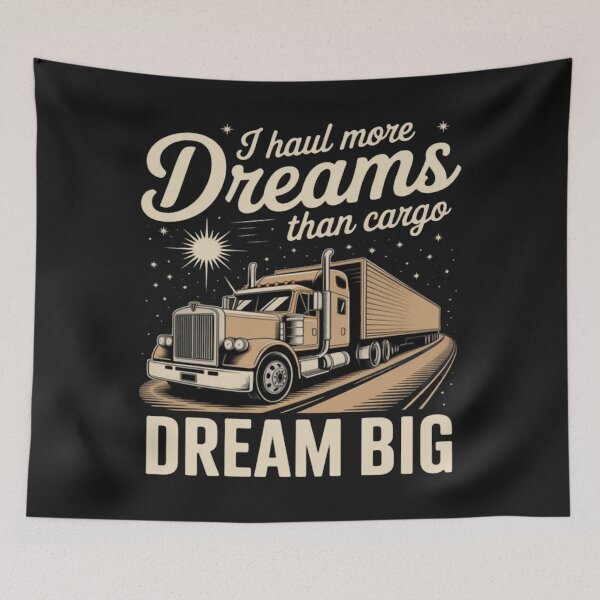Item preview, I Haul More Dreams Than Cargo Brush Script designed and sold by StacyAntunez6.