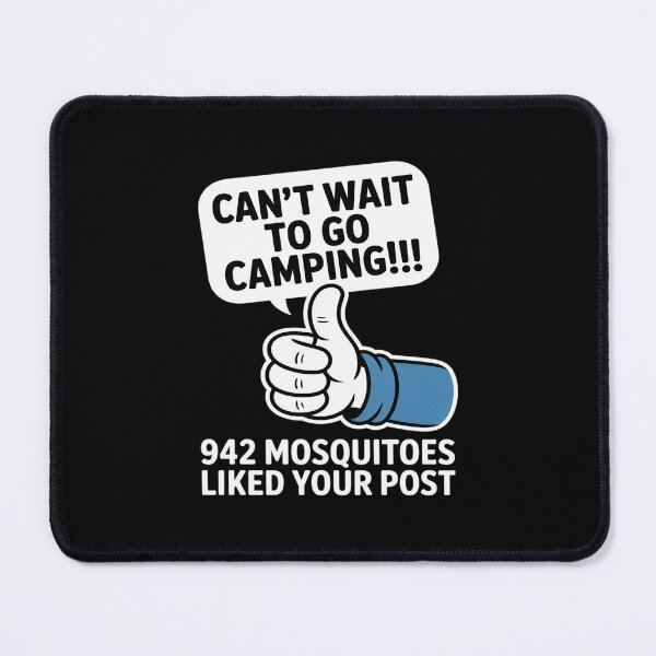 Item preview, Can't Wait Go Camping Mosquitoes Funny Camper designed and sold by ticlitule.