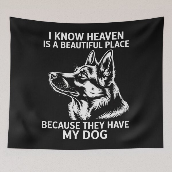 Item preview, I Know Heaven Is A Beautiful Place Because They Have My Dog designed and sold by ChristopherMil6.