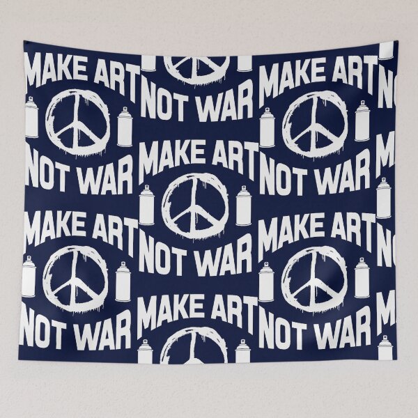 Item preview, Make Art Not War - white Oversized  designed and sold by RaiAhalyas.
