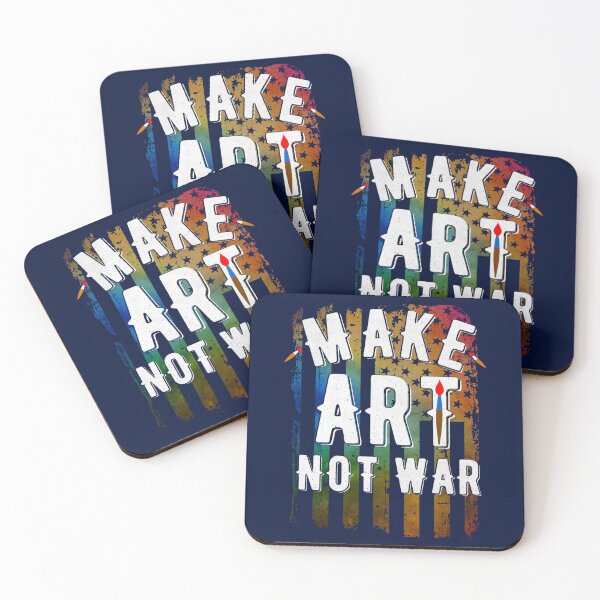 Item preview, Make Art Not War American Flag Anti War Gift designed and sold by RaiAhalyas.