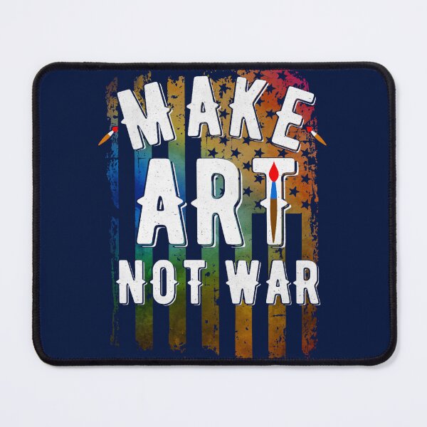 Item preview, Make Art Not War American Flag Anti War Gift designed and sold by RaiAhalyas.