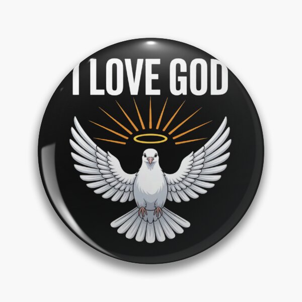 Artikelvorschau, Ich liebe Gott – Taubensymbol – Spirituelle Glaubensbotschaft entworfen und verkauft von ChristopherMil6.
