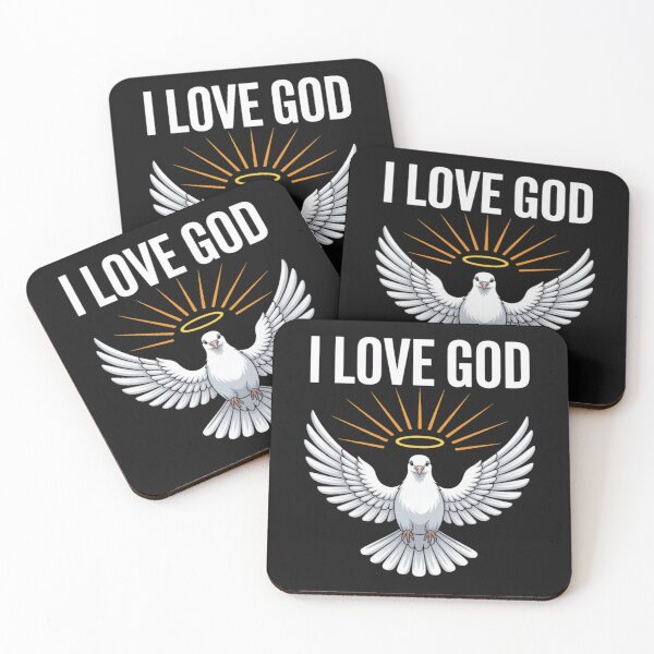 Item preview, I Love God Dove Symbol Spiritual Faith Message designed and sold by ChristopherMil6.