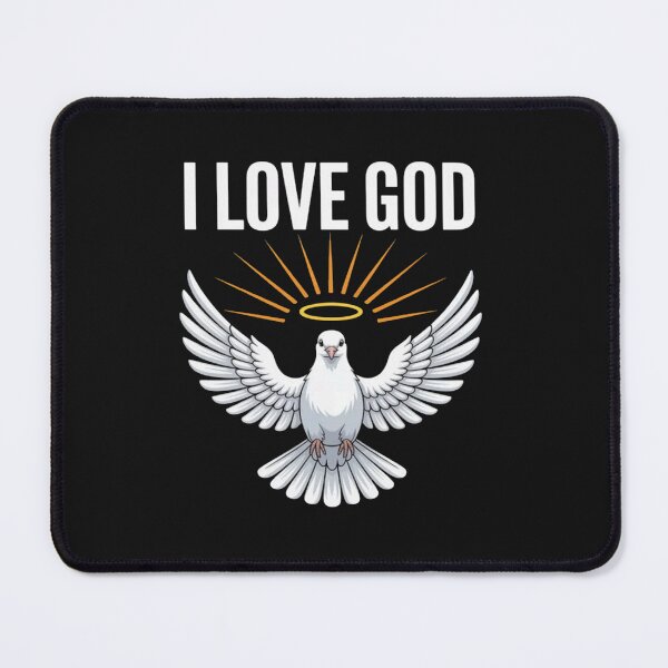 Item preview, I Love God Dove Symbol Spiritual Faith Message designed and sold by ChristopherMil6.