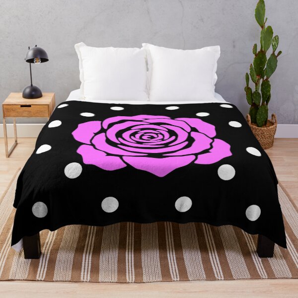 Item preview, Elegant Solo Pink Rose Polka Dot Pattern Shapes Mania designed and sold by Shapes-Mania.