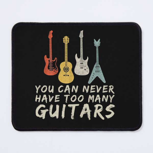 Item preview, Retro Guitars You Can Never Have Too Many Tee designed and sold by TinaMDedrick.