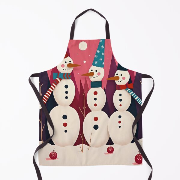Item preview, Snowmen Three Ice Men Pink Theme Kitschmas designed and sold by taiche.
