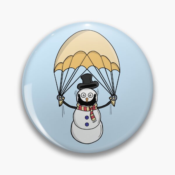 Item preview, Parachuting Snowman designed and sold by shopdiego.