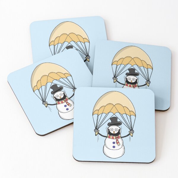 Item preview, Parachuting Snowman designed and sold by shopdiego.