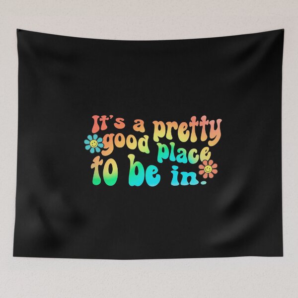 Item preview, It's A Pretty Good Place To Be In - Retro Design - Beach Vibes designed and sold by Sun Sand & Sea Art.