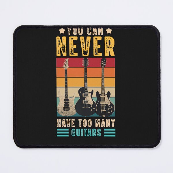 Item preview, Retro Sunset Never Too Many Guitars Shirt designed and sold by TinaMDedrick.