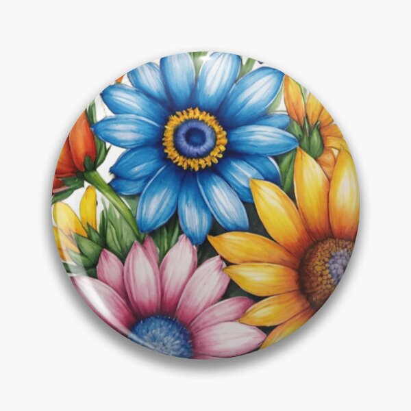 Item preview, Acuarela Floral Vibrante: Ramo de Flores de Campo con Efecto Goteo designed and sold by norachiang.