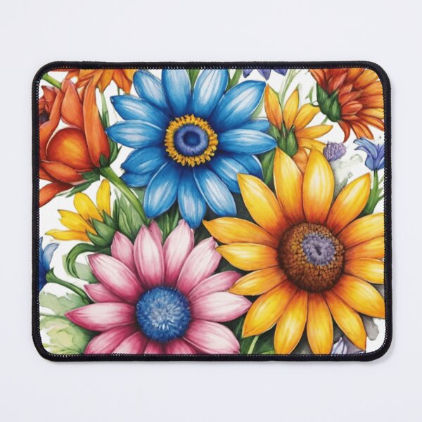 Item preview, Acuarela Floral Vibrante: Ramo de Flores de Campo con Efecto Goteo designed and sold by norachiang.