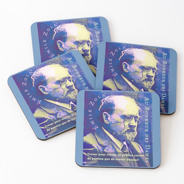 Item preview, Émile Zola quote: Crever pour crever, je préfère crever de passion que de crever d'ennui! designed and sold by artbleed.