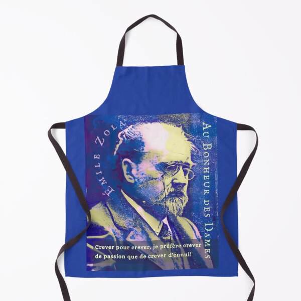 Artikelvorschau, Zitat von Émile Zola: Crever pour crever, je préfère crever de passion que de crever d'ennui! entworfen und verkauft von artbleed.
