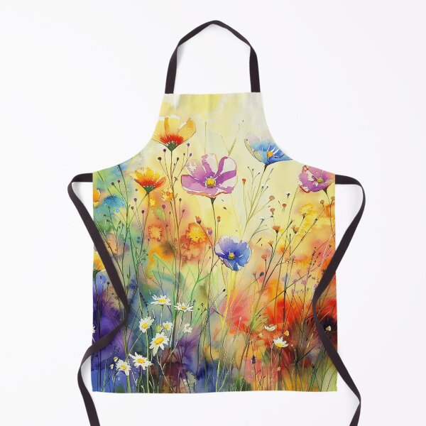Item preview, Relaxing Watercolor Wash Wildflowers Casually Elegant Aesthetic Painting  designed and sold by DEC02.