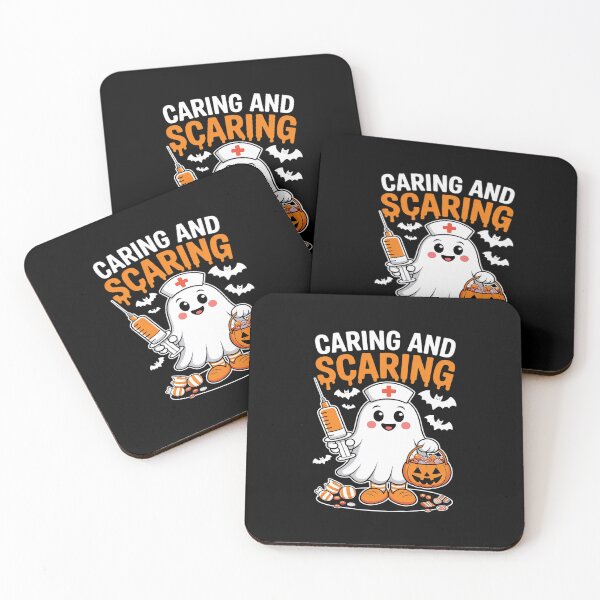 Item preview, Caring and Scaring Nurse Halloween Cute Ghost Nurse designed and sold by BiellaSar.