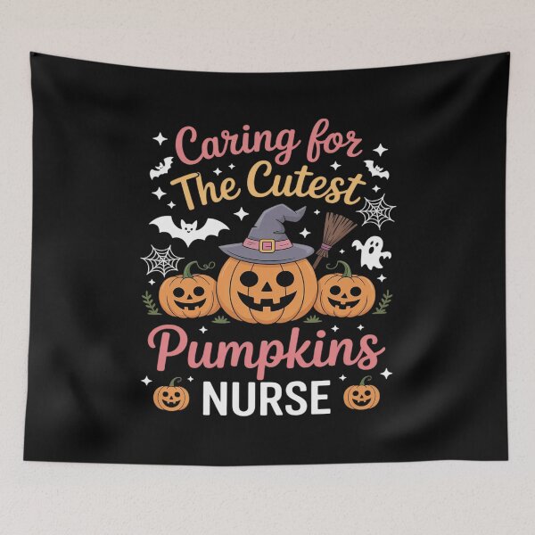 Item preview, Caring Cutest Pumpkins Pediatric Nurse, Boo Crew Ghost designed and sold by BiellaSar.