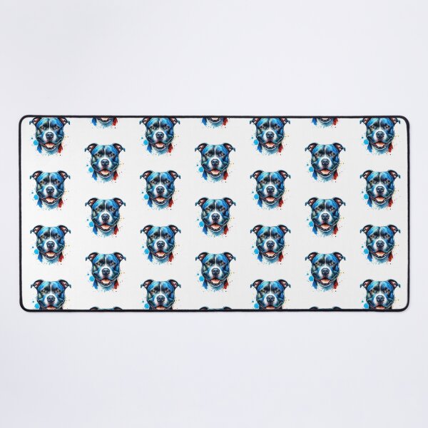 Item preview, Watercolor Blue Brindle American Staffordshire Terrier designed and sold by TheAnimalZ00.