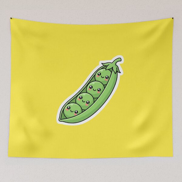 Item preview, Pea Pals – Cute Green Kawaii Vegetable Friends designed and sold by OOStudio.