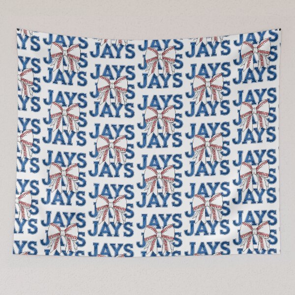 Item preview, Blue Jays & Baseball Bow designed and sold by Roy & Tiffany.