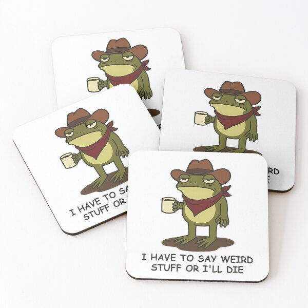 Item preview, Have To Say Weird Stuff Or I Will Die Stupid Frog 80s designed and sold by JuliusaMenzelo.