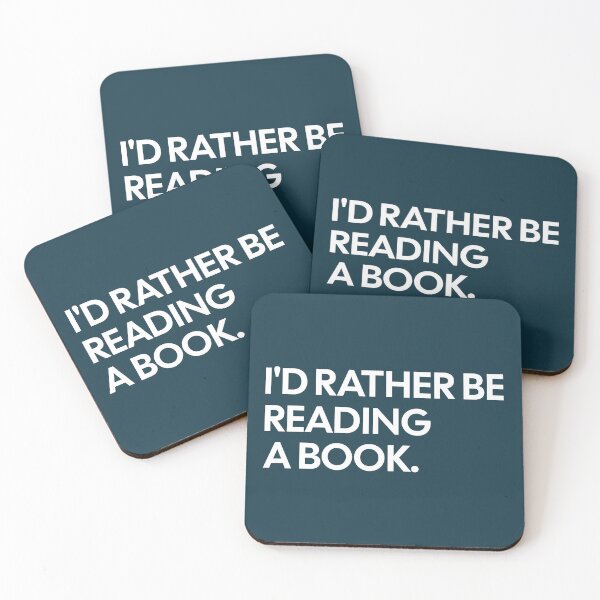Item preview, I'd Rather Be Reading A Book designed and sold by NosandEdgy.