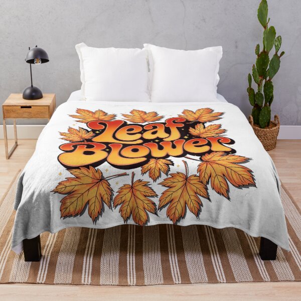 Item preview, fall retro vintage leaf halloween classic autumn costume vibes blower funny designed and sold by Coryconcetta.