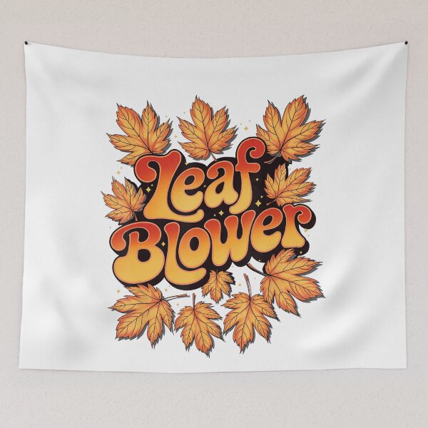 Item preview, fall retro vintage leaf halloween classic autumn costume vibes blower funny designed and sold by Coryconcetta.