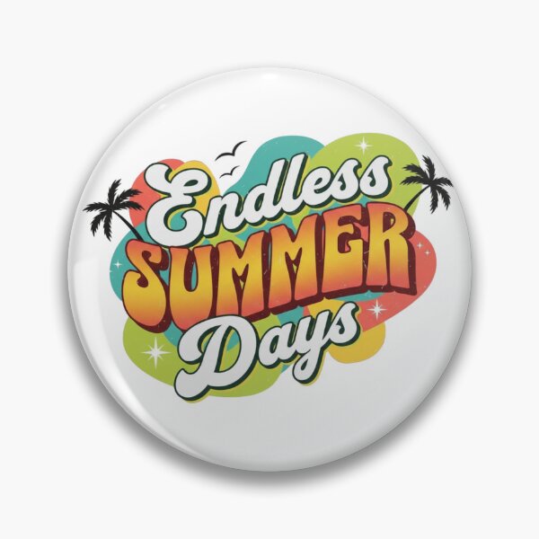 Item preview, Endless Summer Days Retro Vintage Summer Beach Palm Sun Trip Happy designed and sold by DibuHumor.